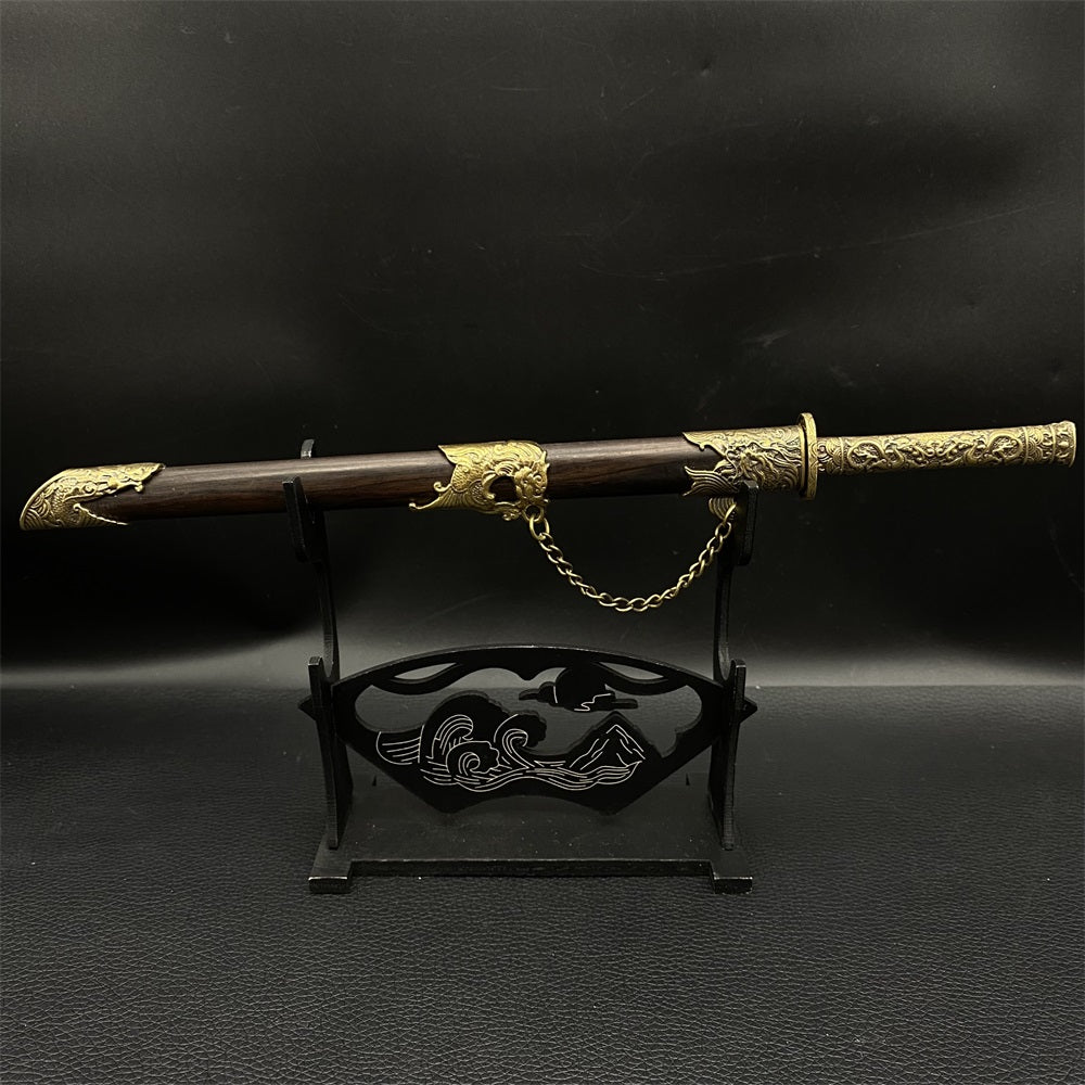 Hand-Forged Classic Tang Sword Sword Brass Handle Miniature 27cm/10.6"