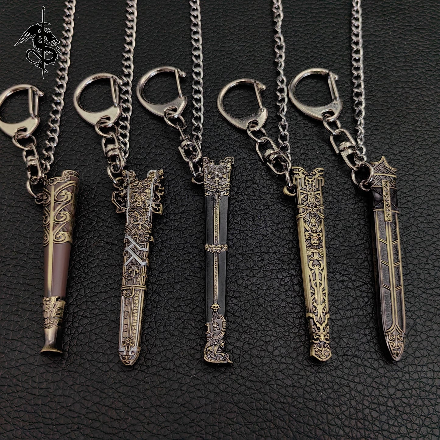 The Investiture of The Gods Mini Swords keychain 5 In 1 Pack