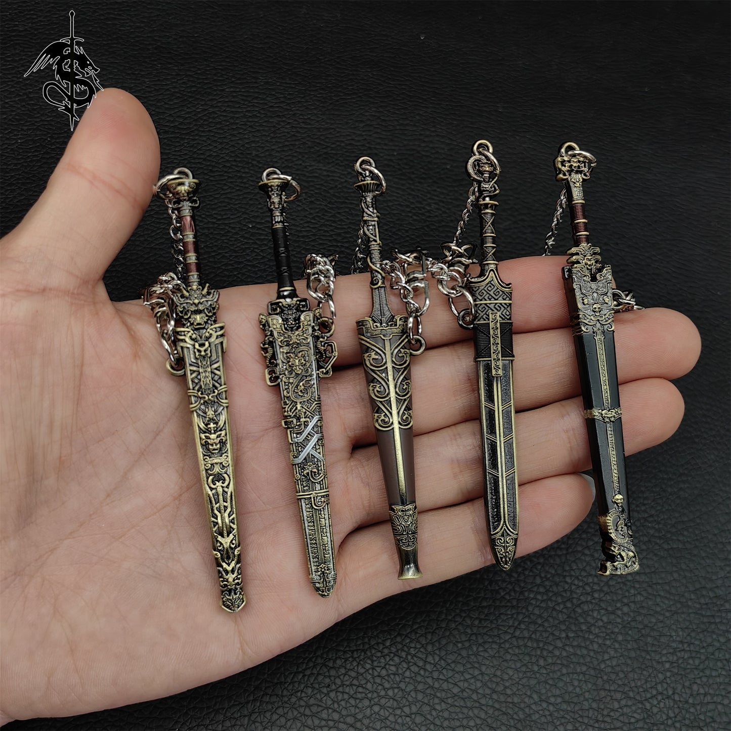 The Investiture of The Gods Mini Swords keychain 5 In 1 Pack