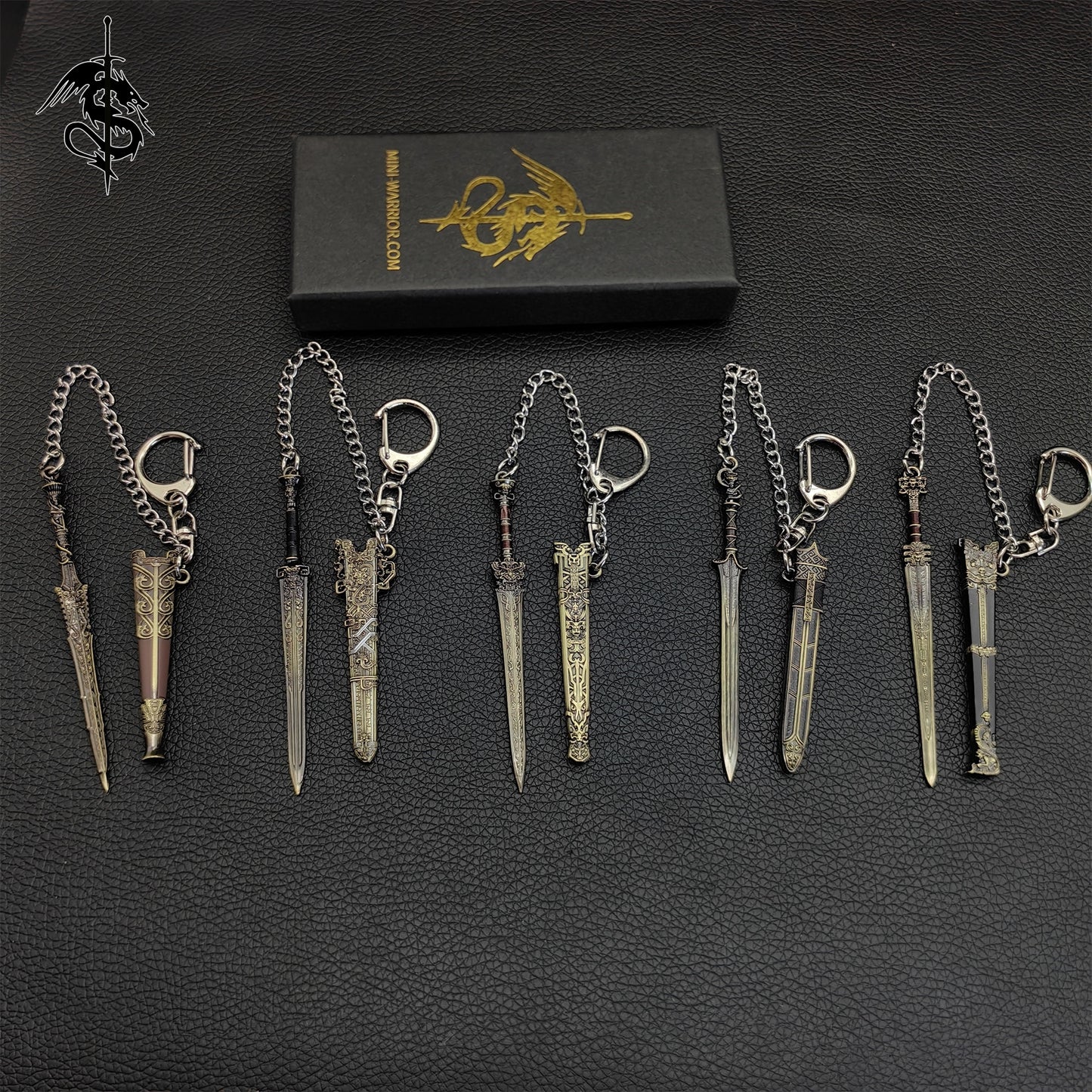 The Investiture of The Gods Mini Swords keychain 5 In 1 Pack