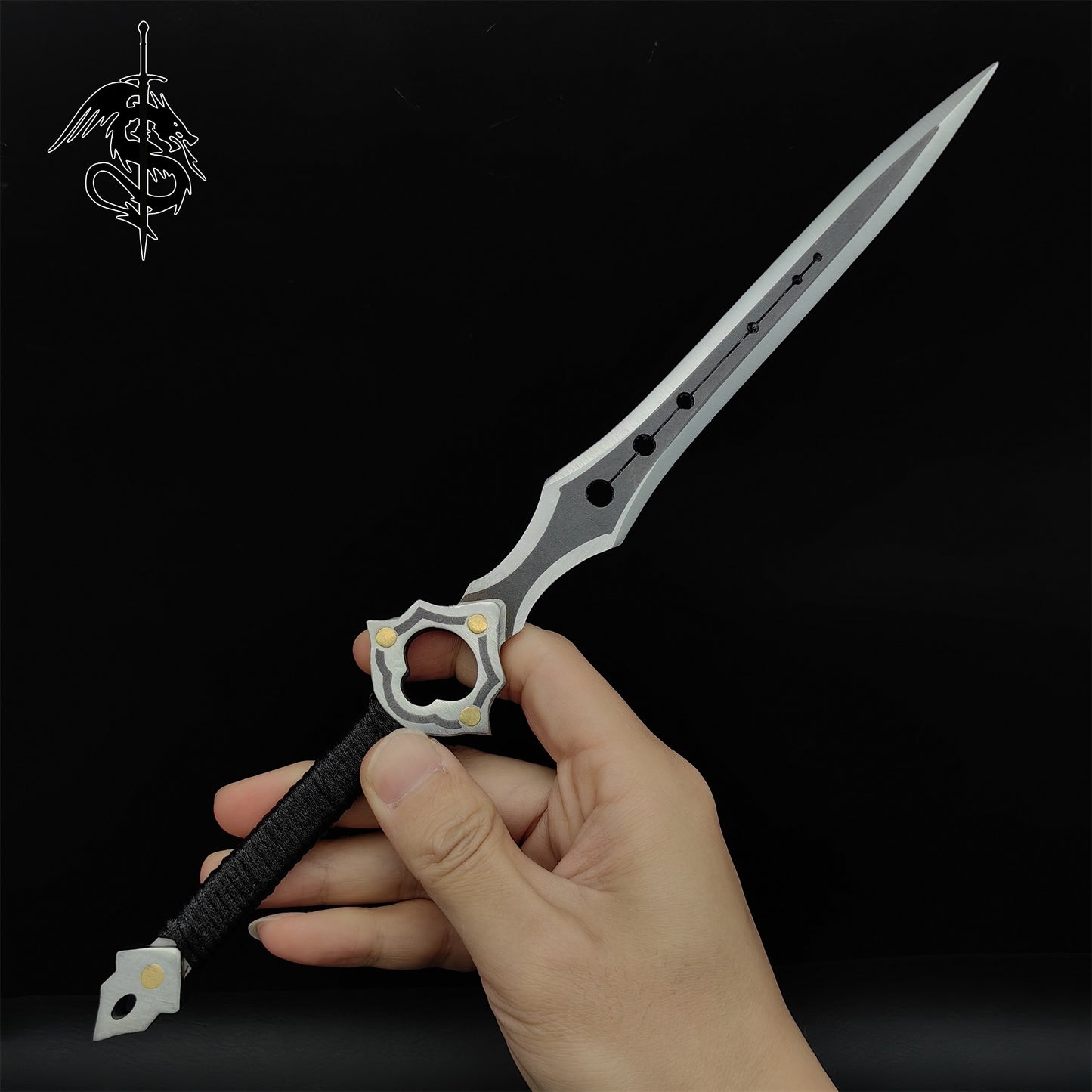 Handmade Steel Atlantis Trident Ebony Axe Infinity Sword Collection