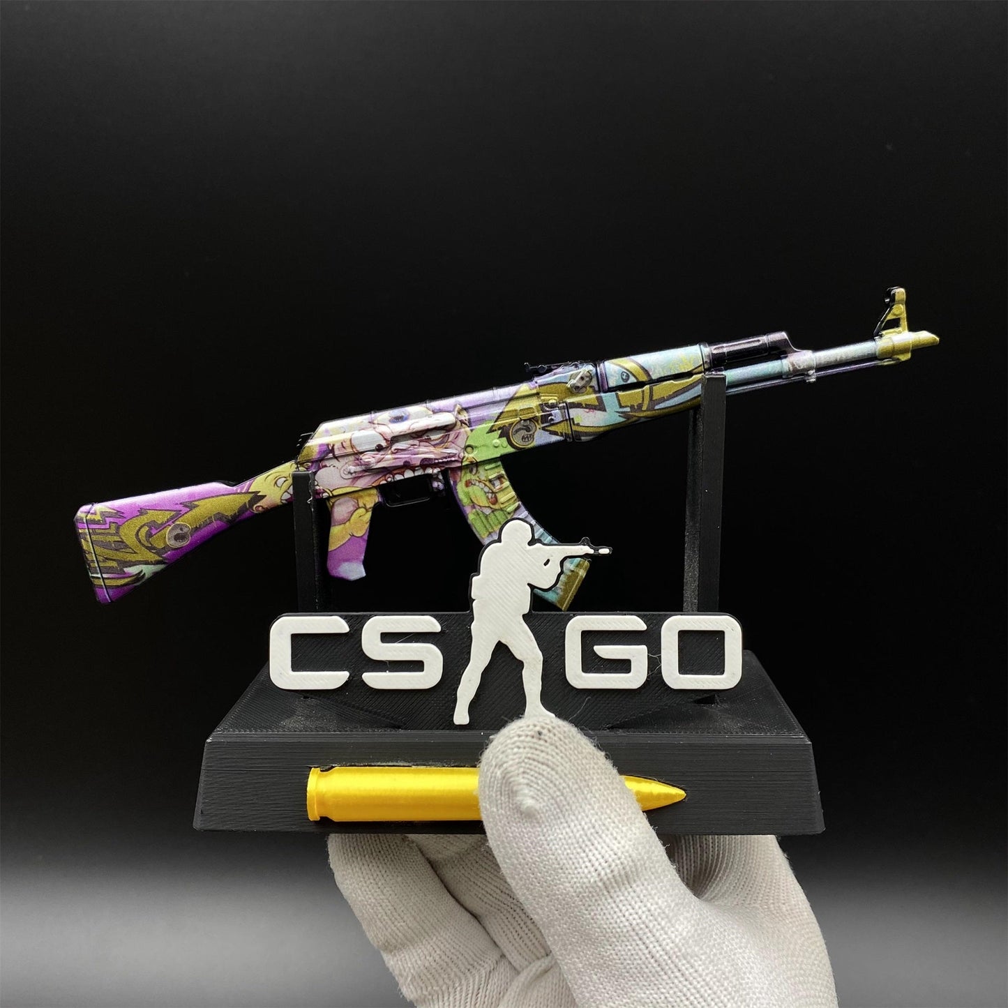 Tiny CSGO AK47 Miniature Jaguar Neon Revolution Ice Coaled B the Monster Gold Arabesque Crane Flight