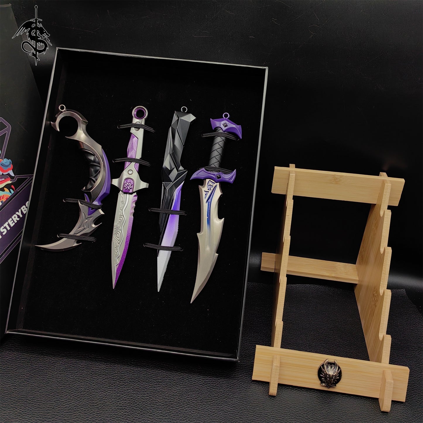 Mini Game Props Metal Replica 4 In 1 Gift Box For Collection