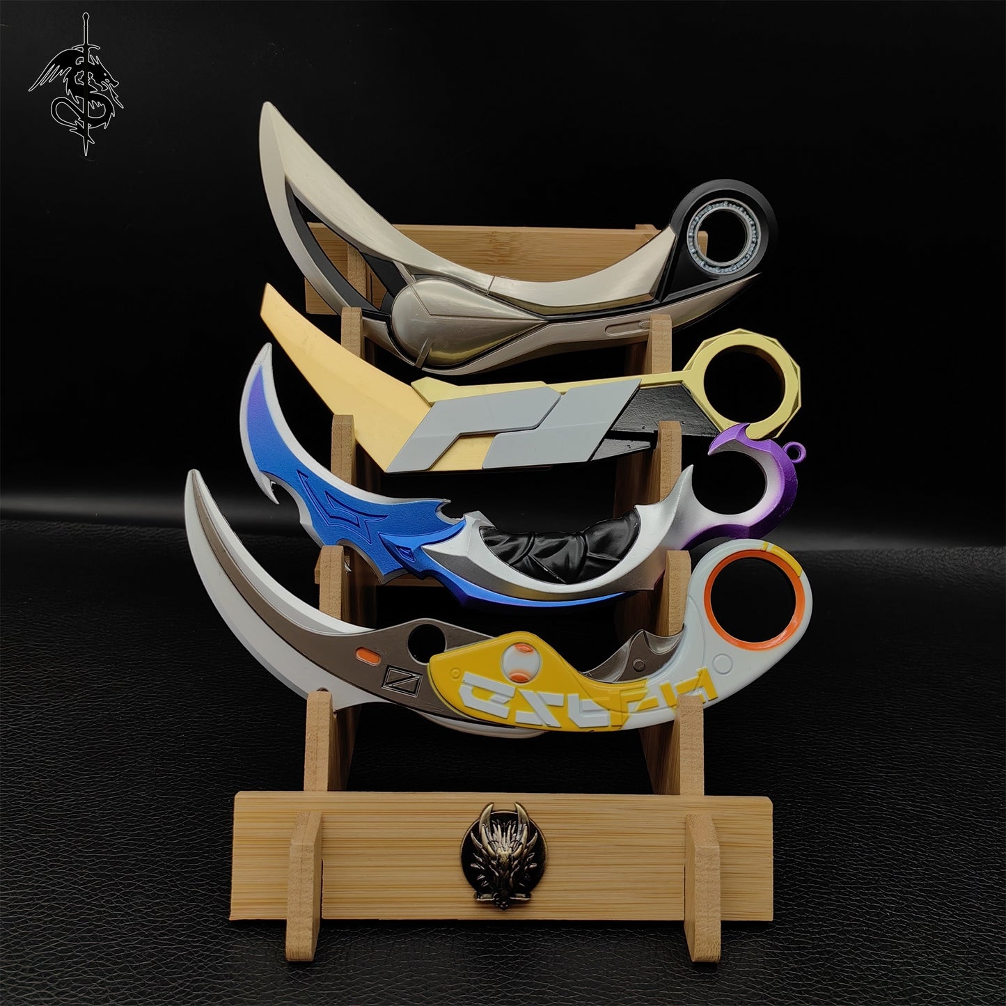 Game Karambit Metal Replica 4 In 1 Gift Box For Display