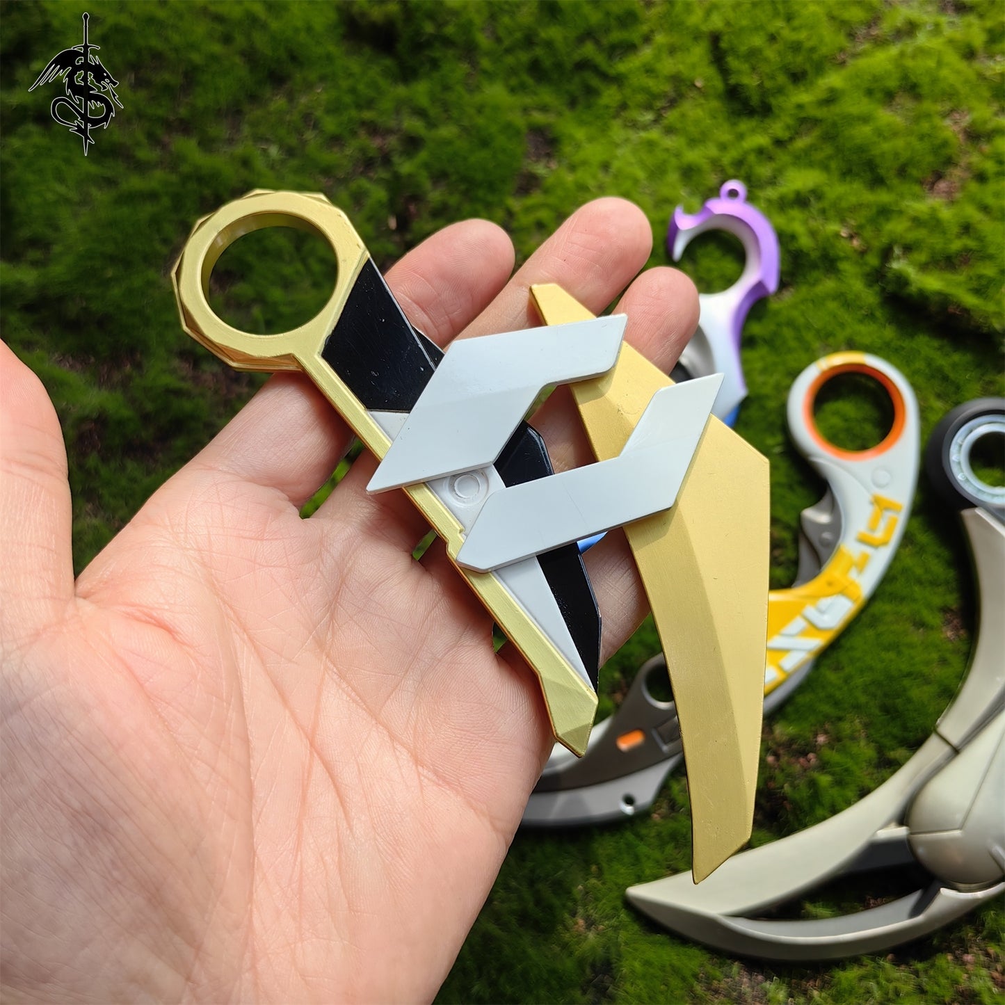 Game Karambit Metal Replica 4 In 1 Gift Box For Display