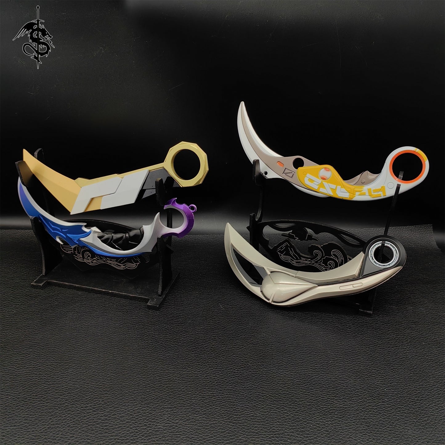 Game Karambit Metal Replica 4 In 1 Gift Box For Display