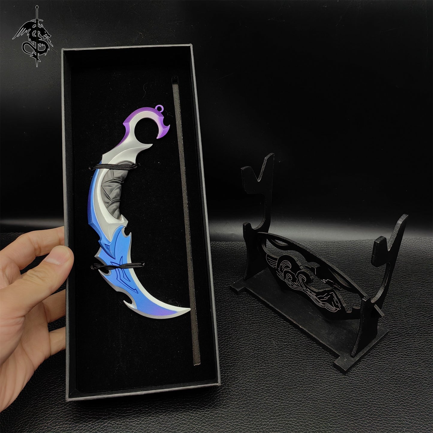 Game Karambit Metal Replica 4 In 1 Gift Box For Display