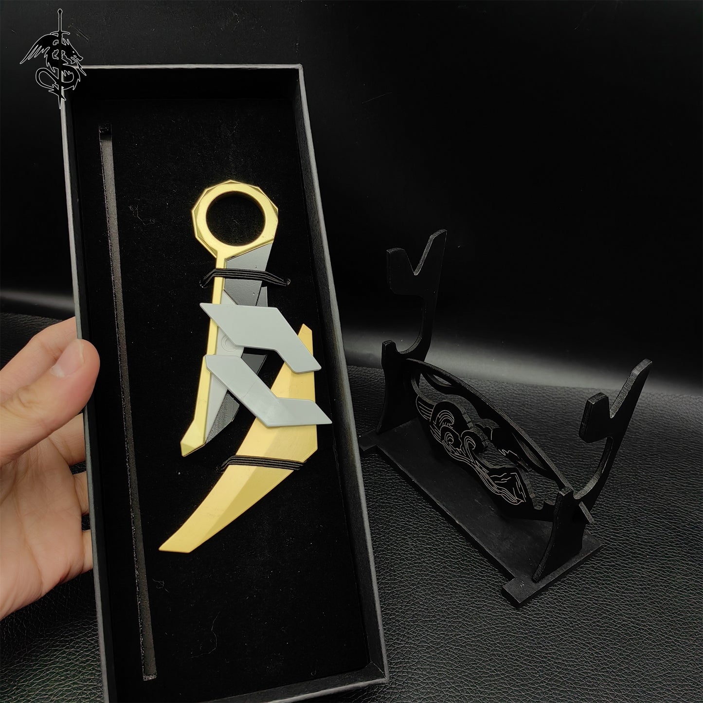Game Karambit Metal Replica 4 In 1 Gift Box For Display
