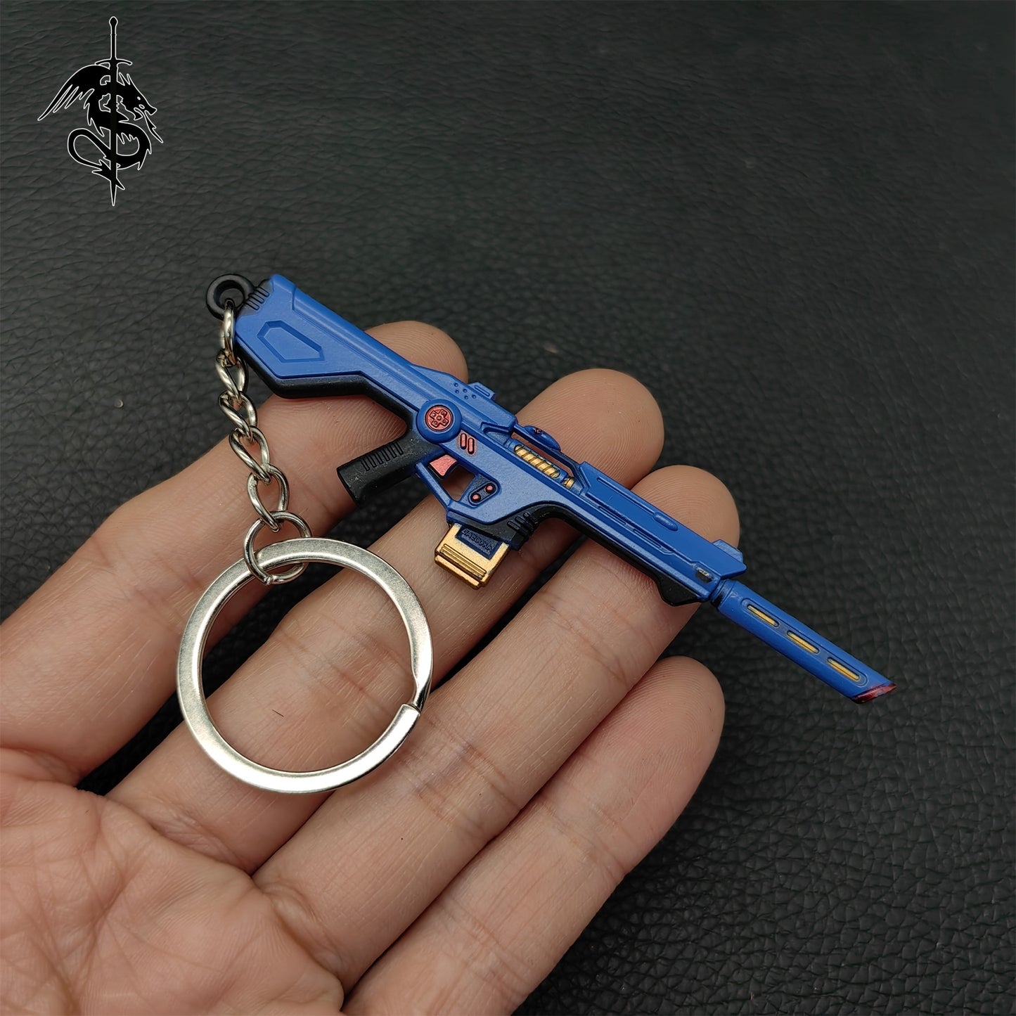 Metal Vandal Gun Pendant Keychain