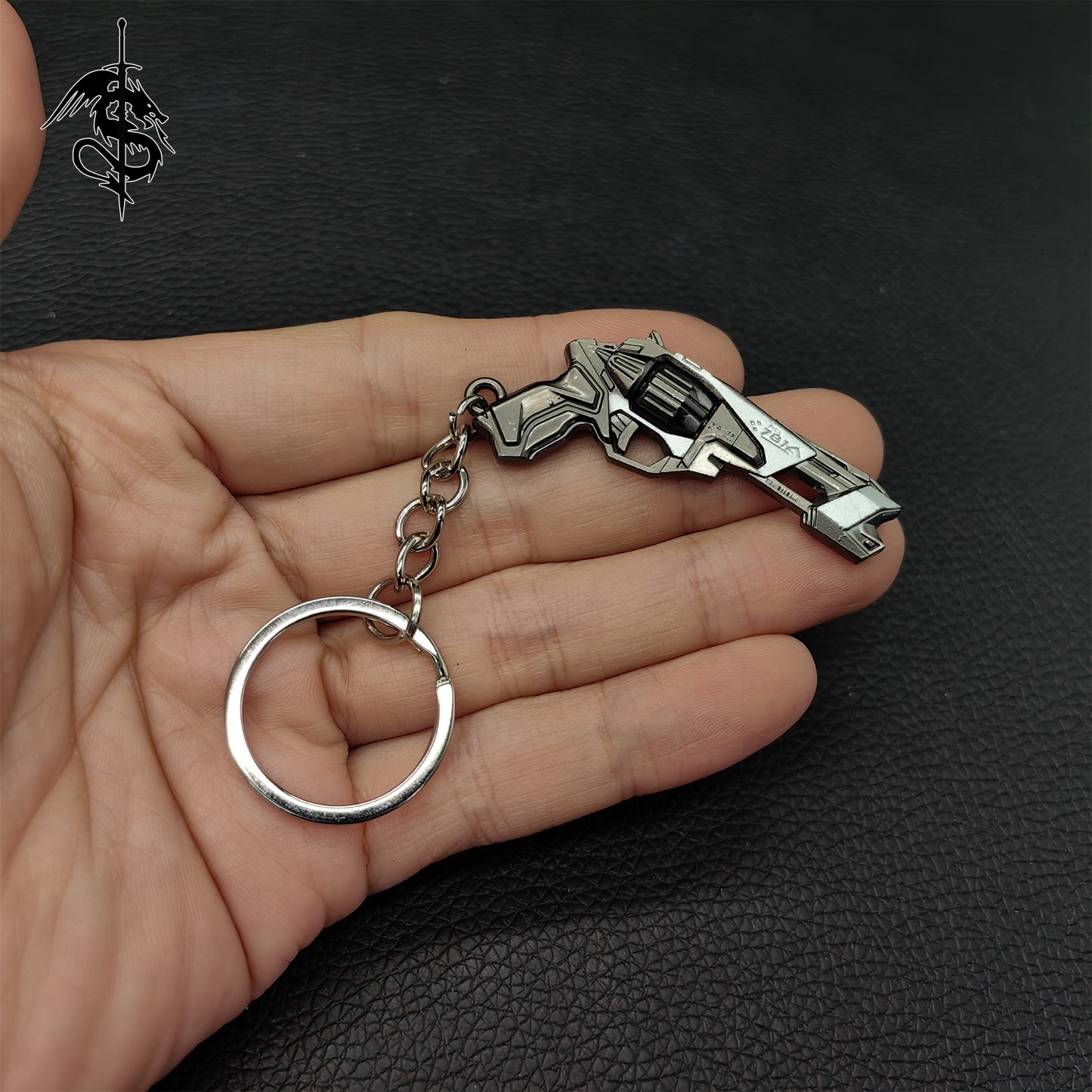 Metal Vandal Gun Pendant Keychain