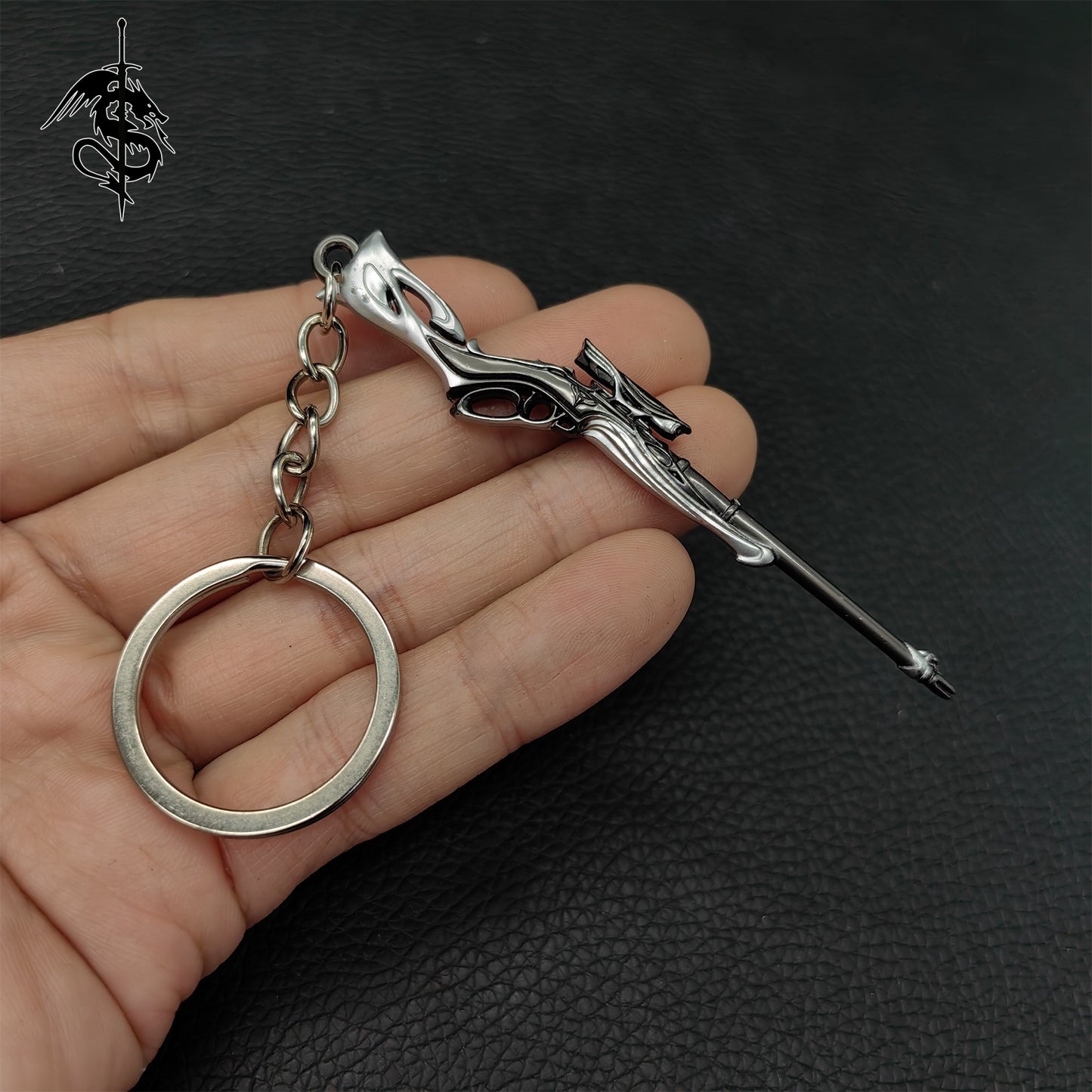 Metal Vandal Gun Pendant Keychain