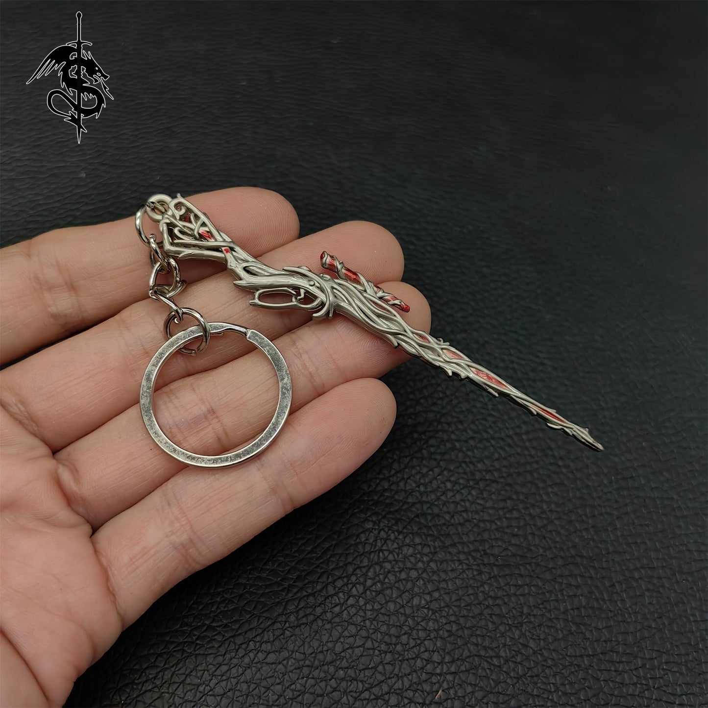 Metal Vandal Gun Pendant Keychain