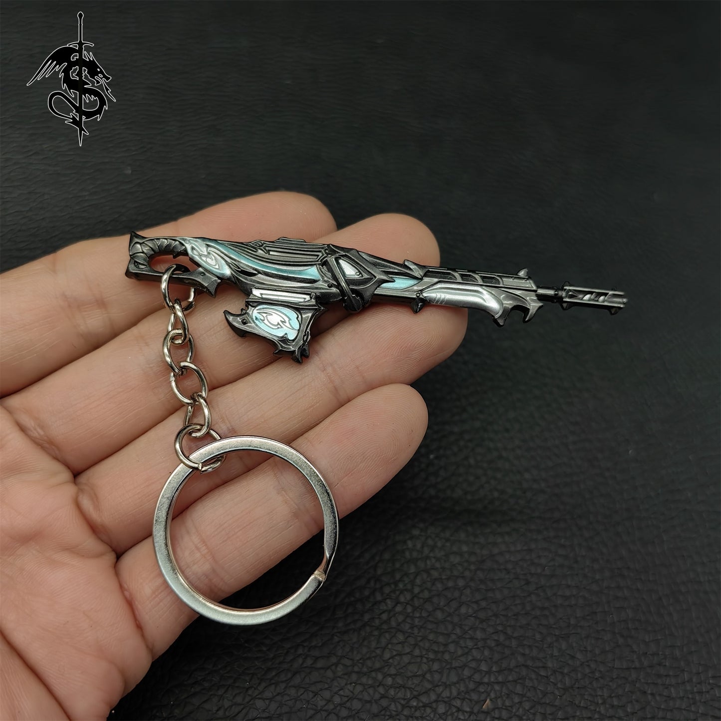 Metal Vandal Gun Pendant Keychain