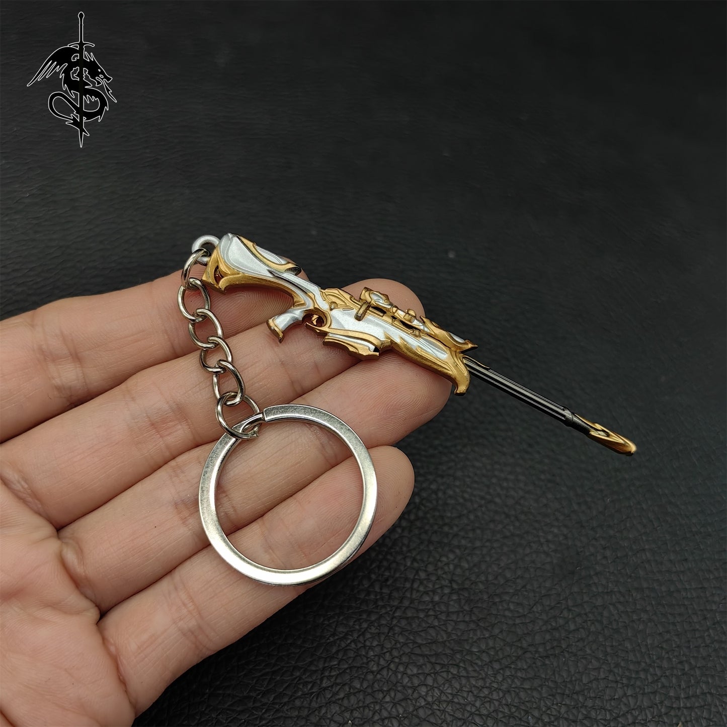 Metal Vandal Gun Pendant Keychain