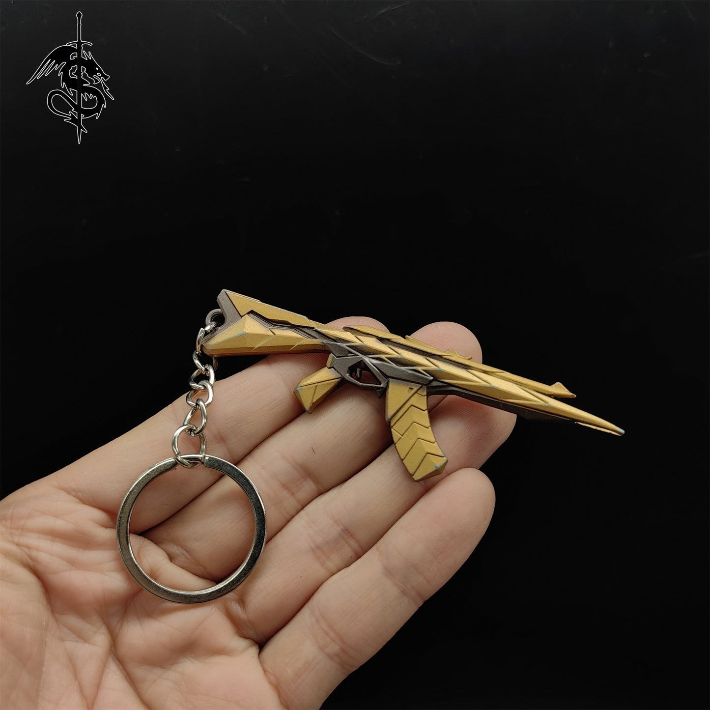 Metal Vandal Gun Pendant Keychain