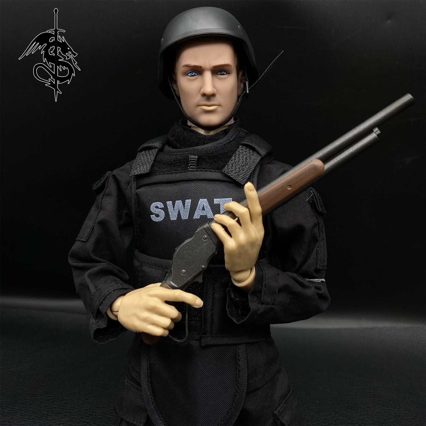 Tiny M1887 Lever Action Shotgun One-Sixth Terminator T-800 Robot Figure
