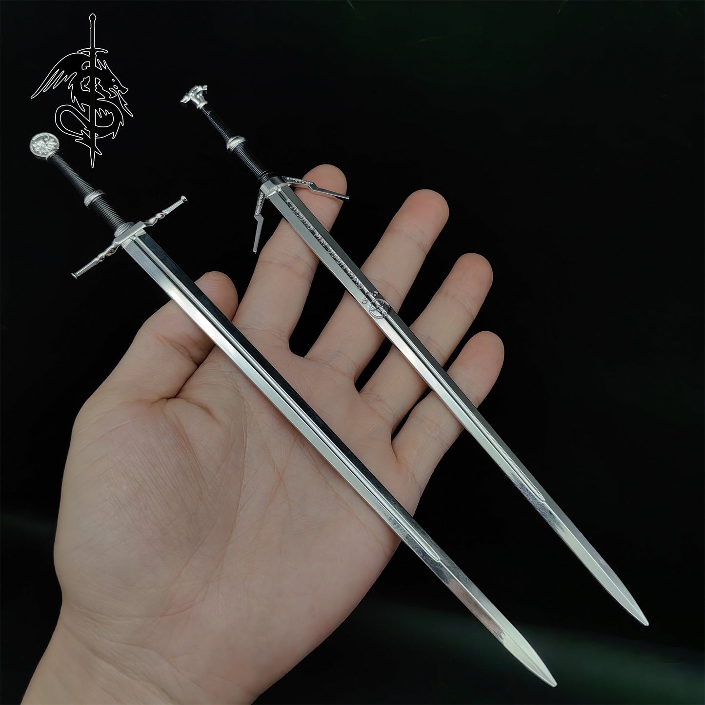 Geralt Wolf School Shield & 2 Swords USA Stock
