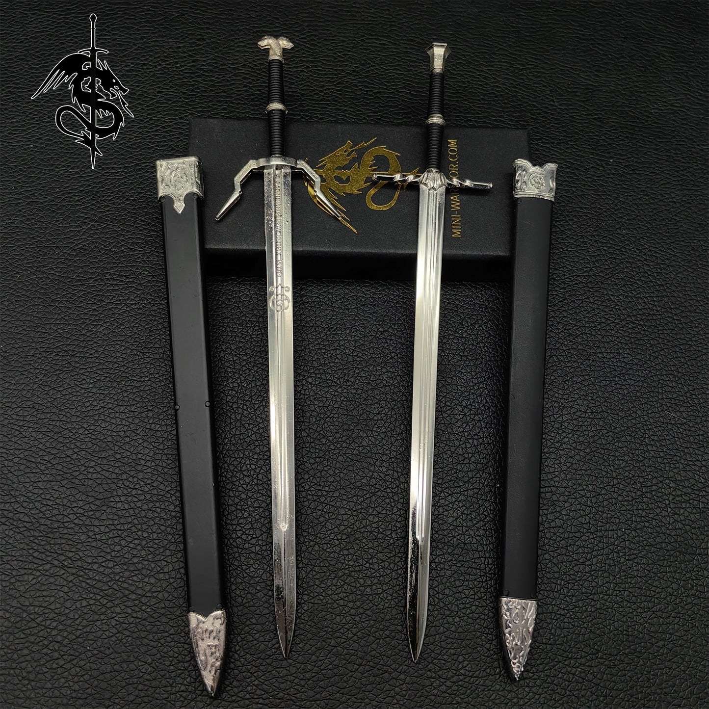 Geralt Sword Metal Miniature Griffin Silver Steel Sword