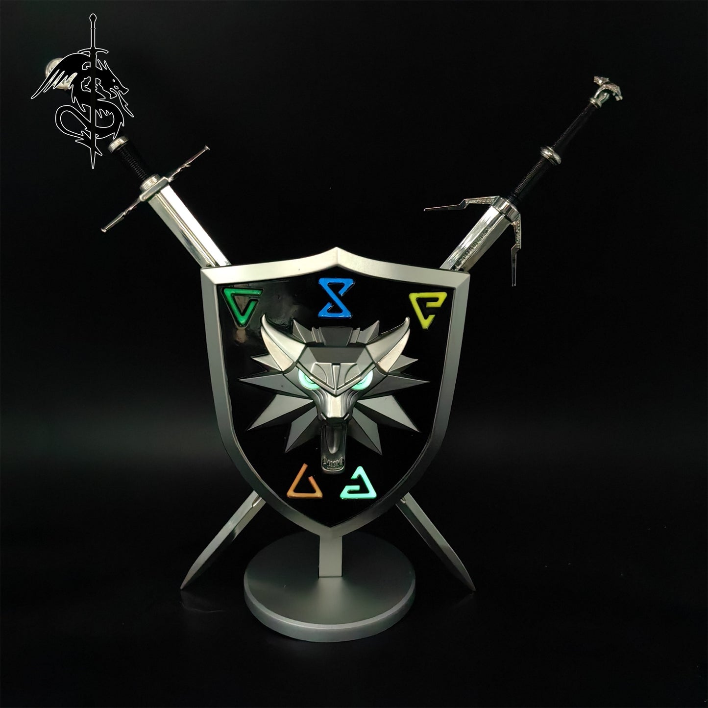 Geralt Sword Metal Miniature Griffin Silver Steel Sword