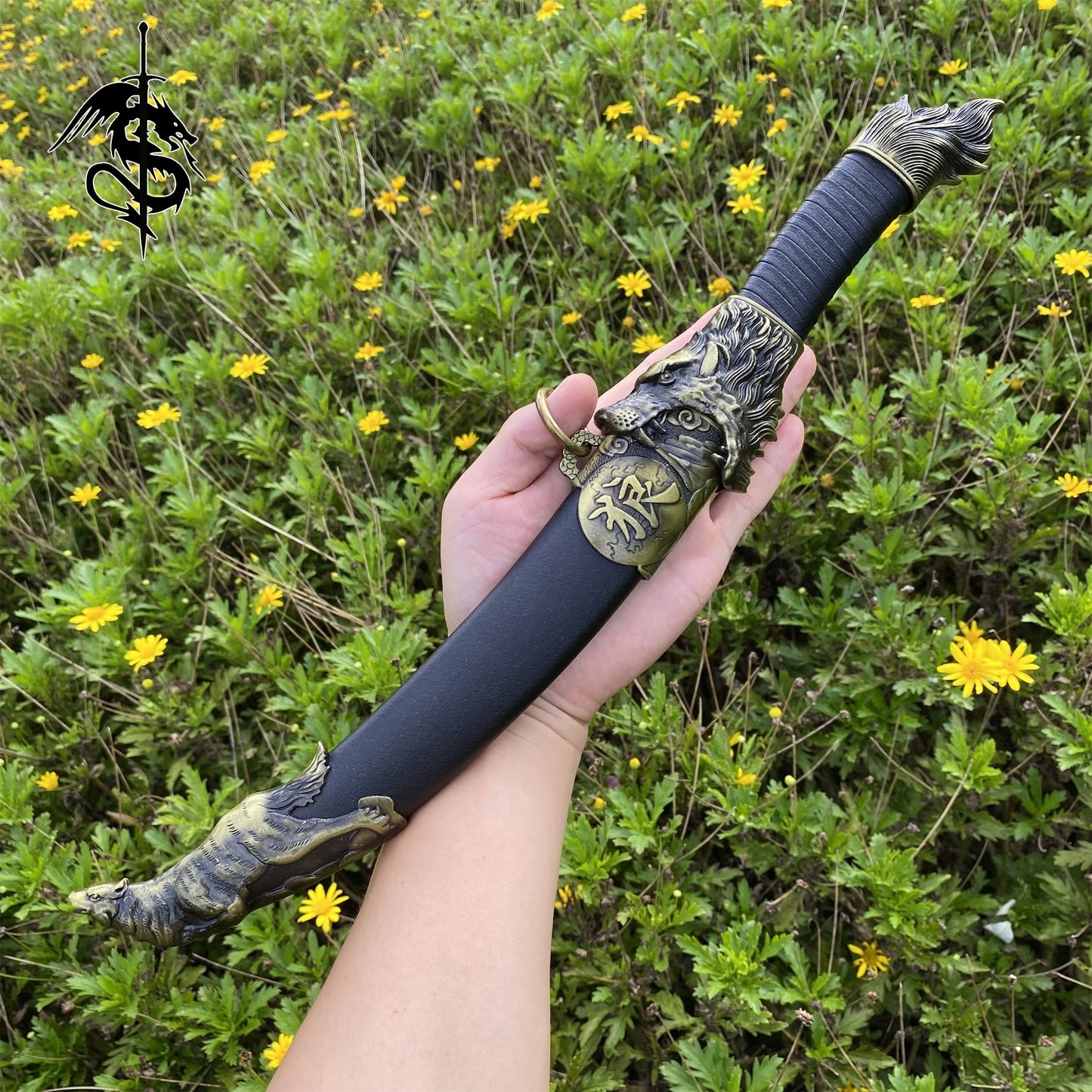 Mongolian Wolf Dagger Blunt Chinese Ancient Wolf Short Sword