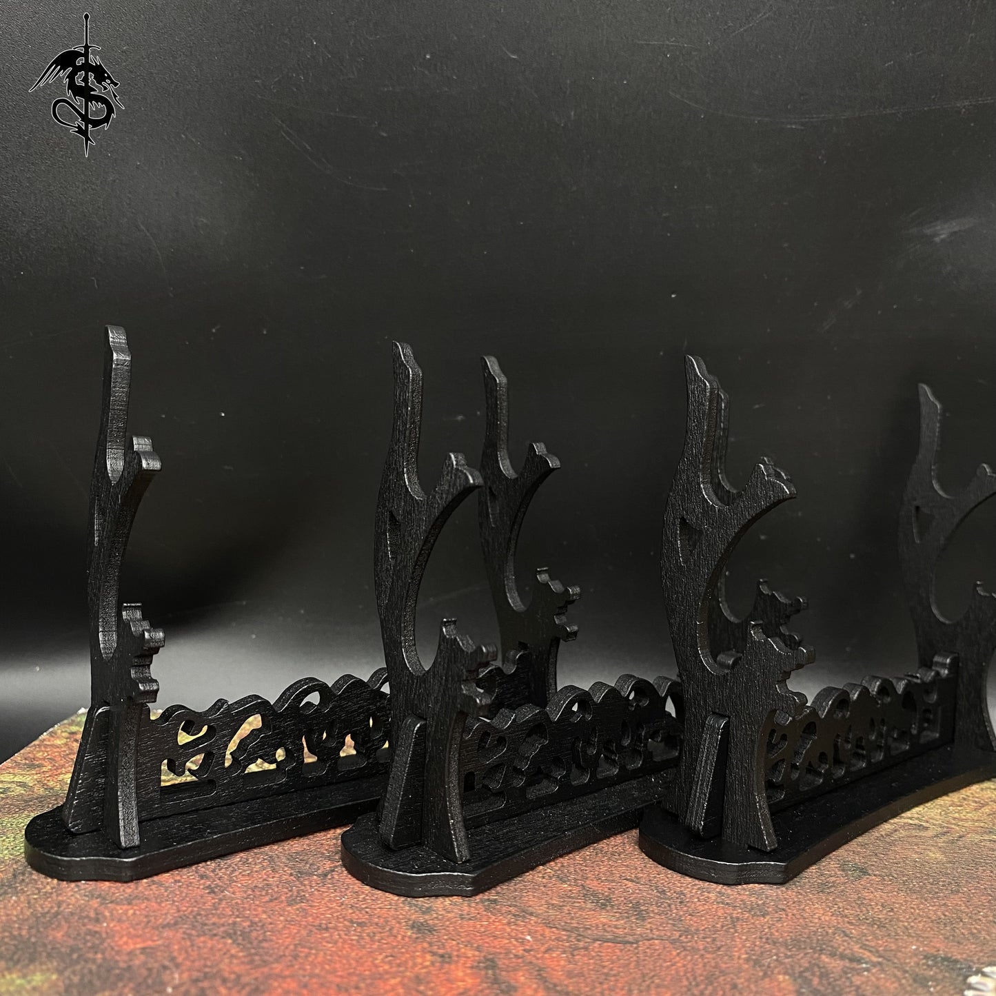Miniature Displaying Wood Stand Katana Tiny Gun Display Holder