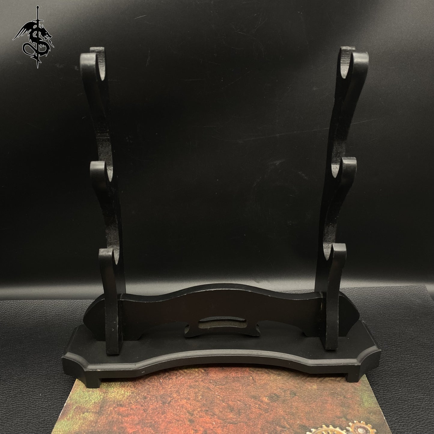 3 Layers Wooden Stand Game Knife Collectible Display Stand