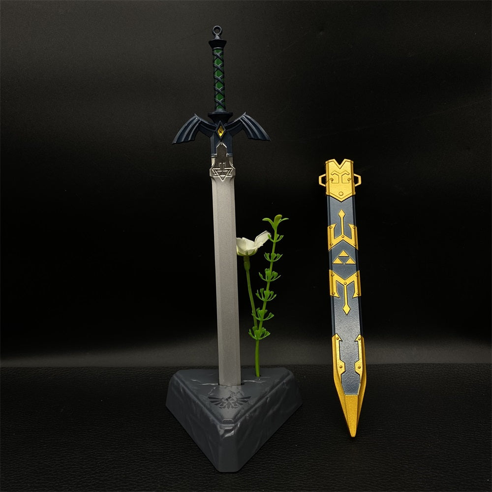 Metal Link Tiny Sword With Stand Weapon 6 In 1 Pack