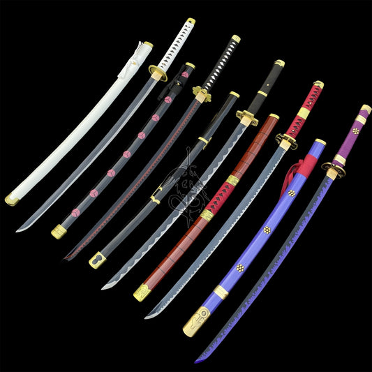 Roronoa Zoro's Katanas irl Carbon Steel Version