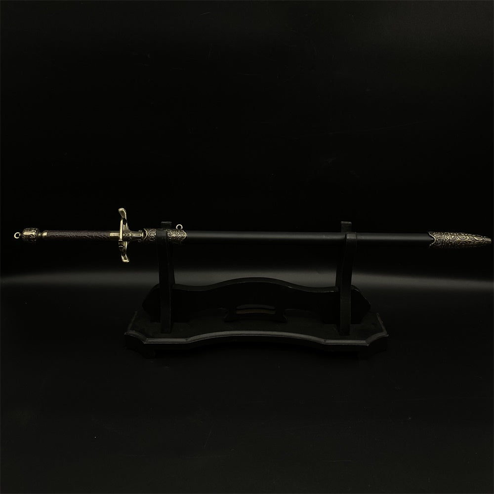 Middle Age Sword Artwork Dragon Bone Dagger Medieval Wolf Head Knight Sword Assassin Rapier Sword