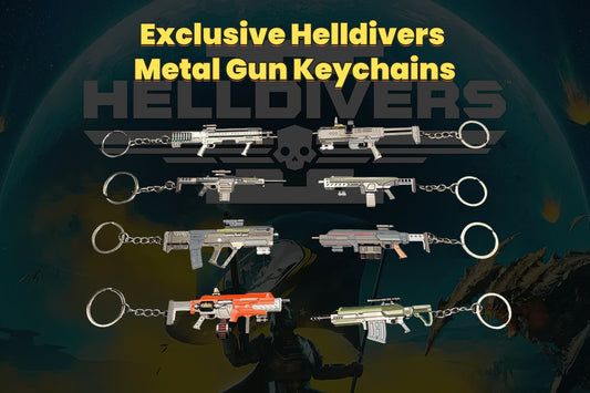 Exclusive Helldivers Metal Gun Keychains