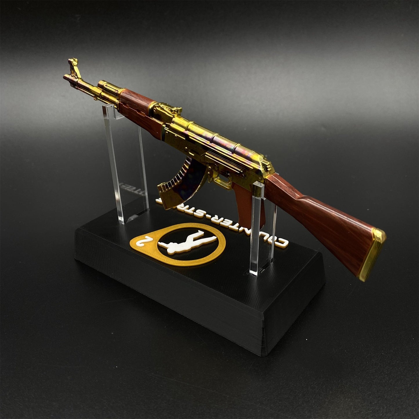 Hot Game CSGO AK‑47 Case Hardened Mini Metal Replica