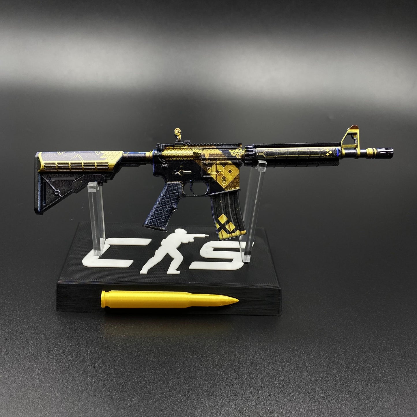 CS2 Mini M4A4 The Coalition Metal Skin Replica - Game Prop Collectible
