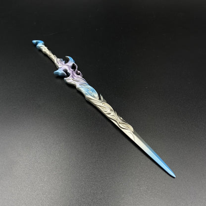 Chuyi Flying Sword Metal Replica, Jian Lai Xianxia Weapon Prop, Collectible Desktop Decoration Gift