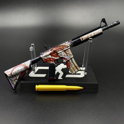 Hot Game CS Skin M4A4 The Dragon King Mini Metal Replica For Collectible