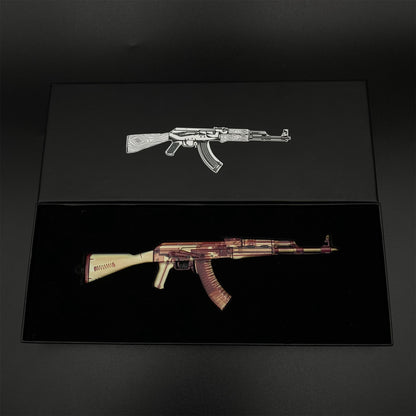 Hot Game CS2 AK47 X-Ray Skin Mini Metal Replica Game Prop Collectible