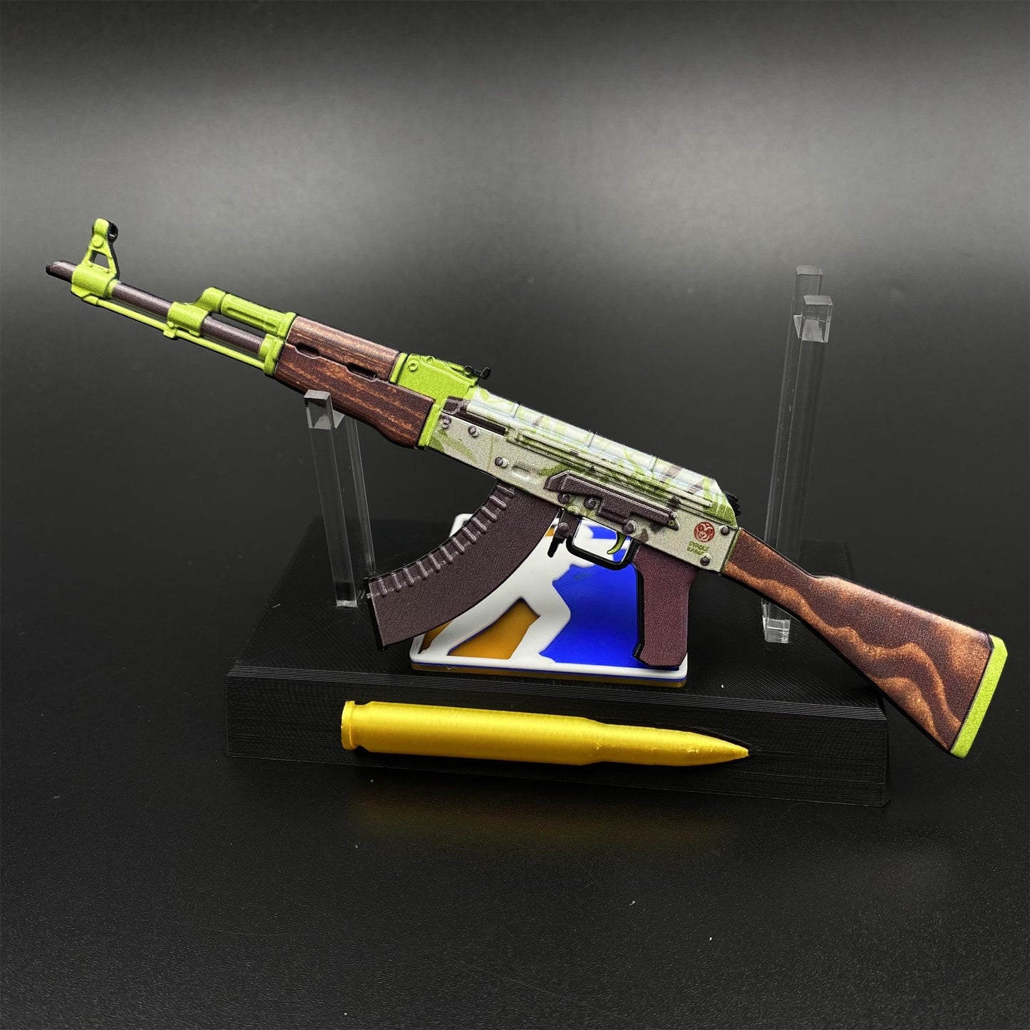 Hot Game CS2 AK‑47 Hydroponic Skin Camouflage Mini Metal Replica