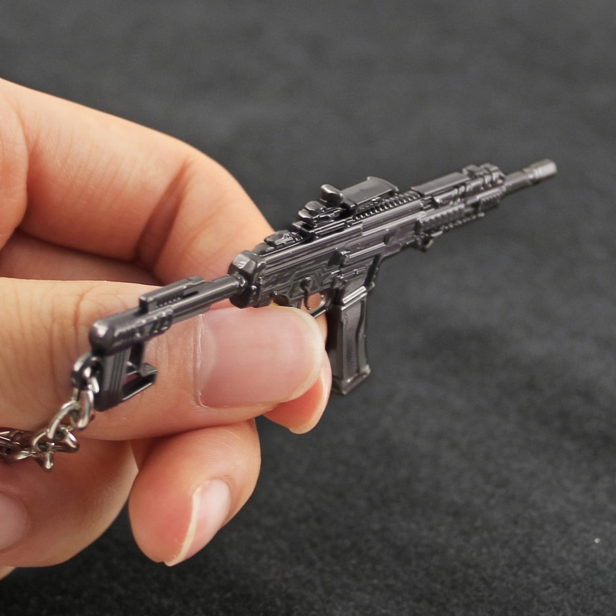 Delta Force K437 Mini Tactical Assault Rifle Alloy Keychain