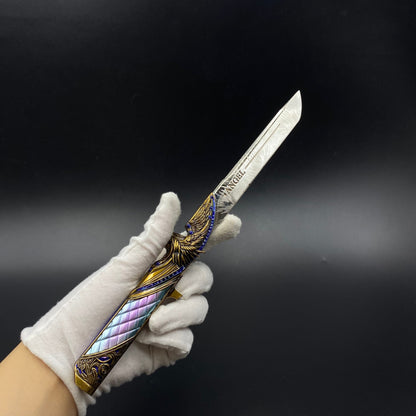 Dark Star Knife Mini Replica Delta Force Game Skin Alloy Collectible Knife Ornament