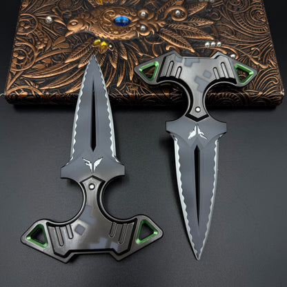 Rogue Dagger Knife, 1:1 Scale Replica of Skin Replica Cosplay Prop Set Unsharpened Game Prop Collectible