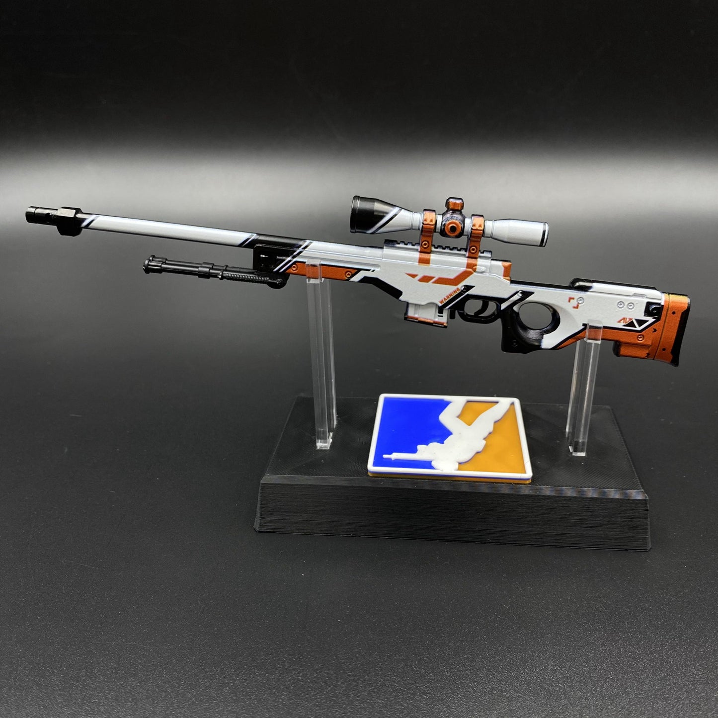 Hot Game CS2 Tiny Gun Asiimov AWP Metal Replica Game Prop Collectible