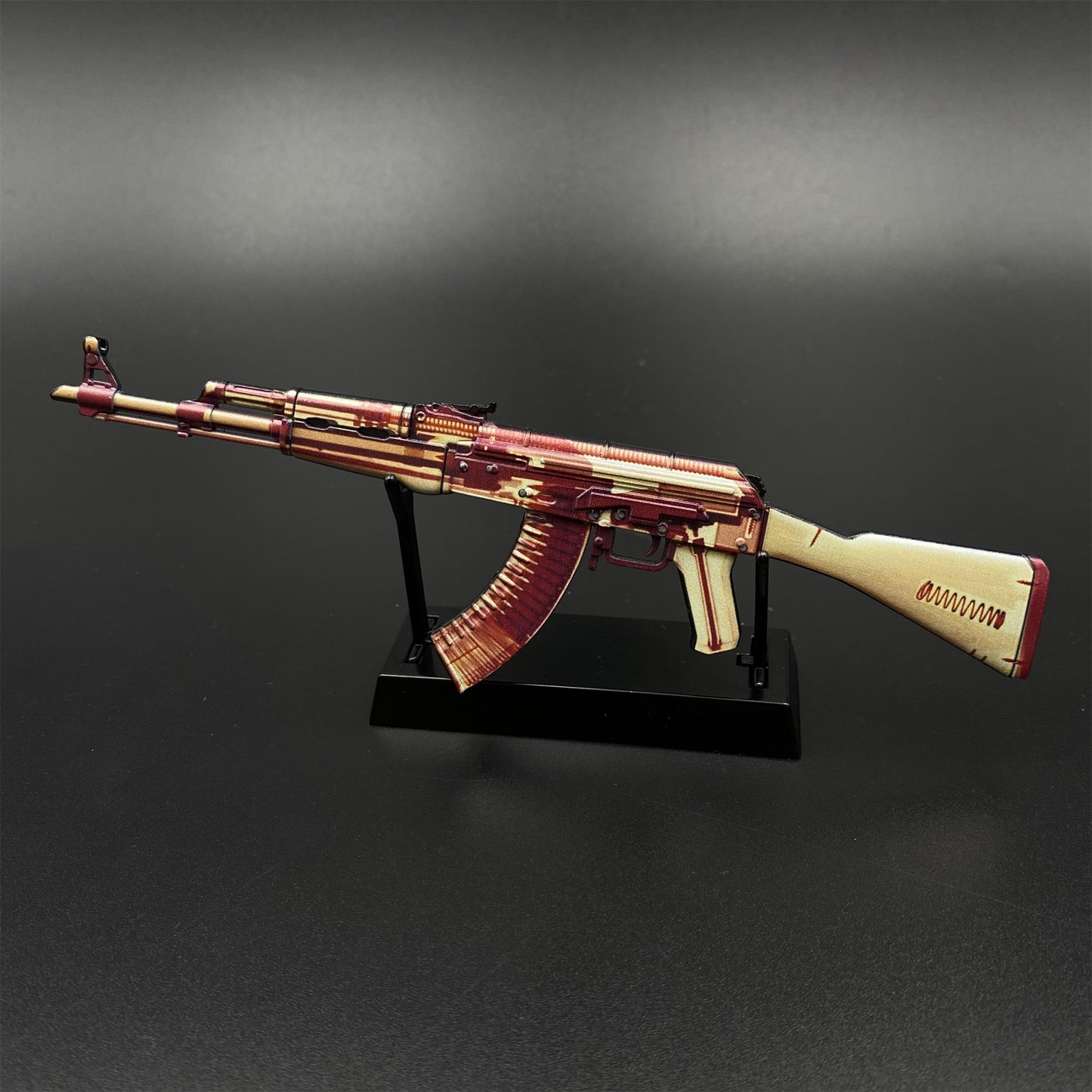 Hot Game CS2 AK47 X-Ray Skin Mini Metal Replica Game Prop Collectible