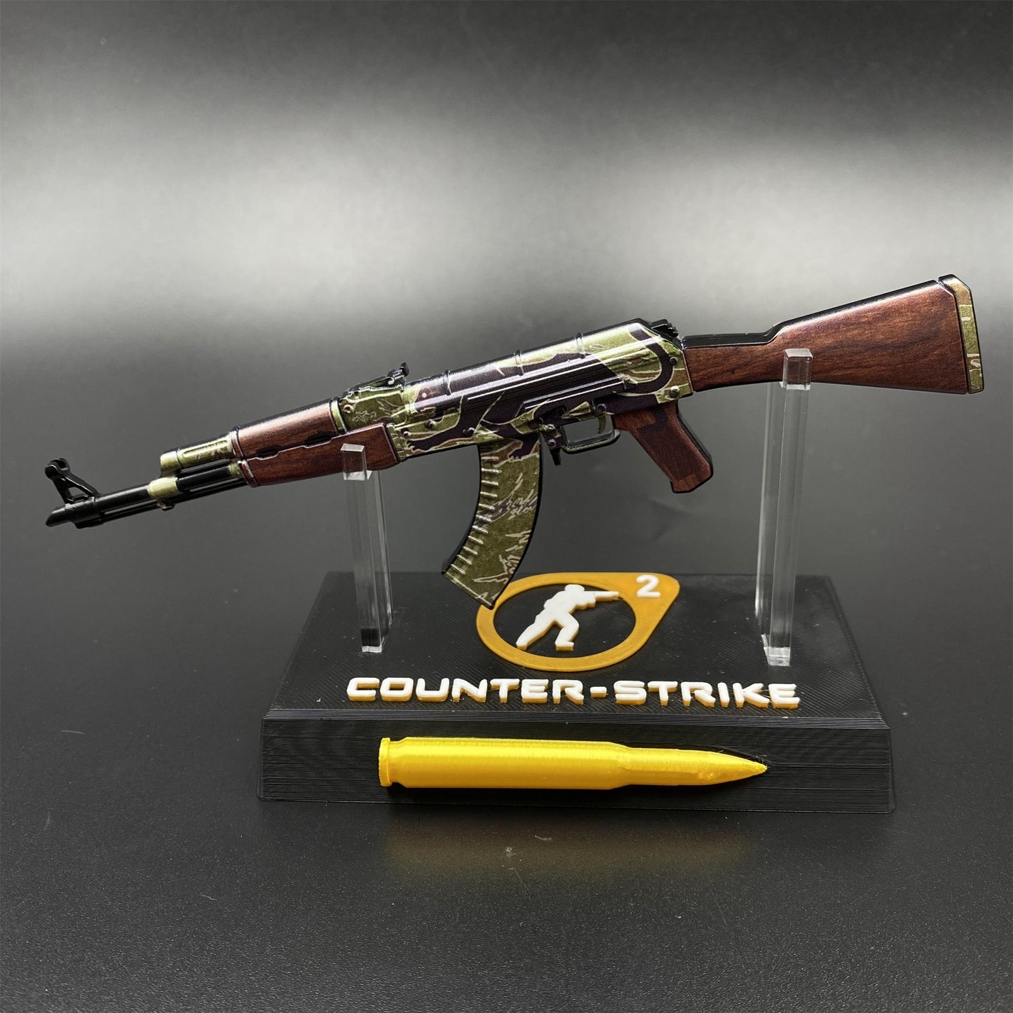 Tiny AK-47 Jaguar Miniature Metal CSGO Fan Art For Display