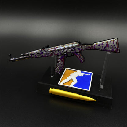 Hot Game CS2 AK47 Head Shot Skin Metal Replica Game Prop Collectible