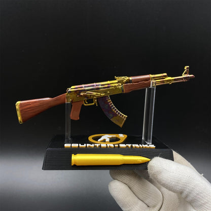 Hot Game CSGO AK‑47 Case Hardened Mini Metal Replica