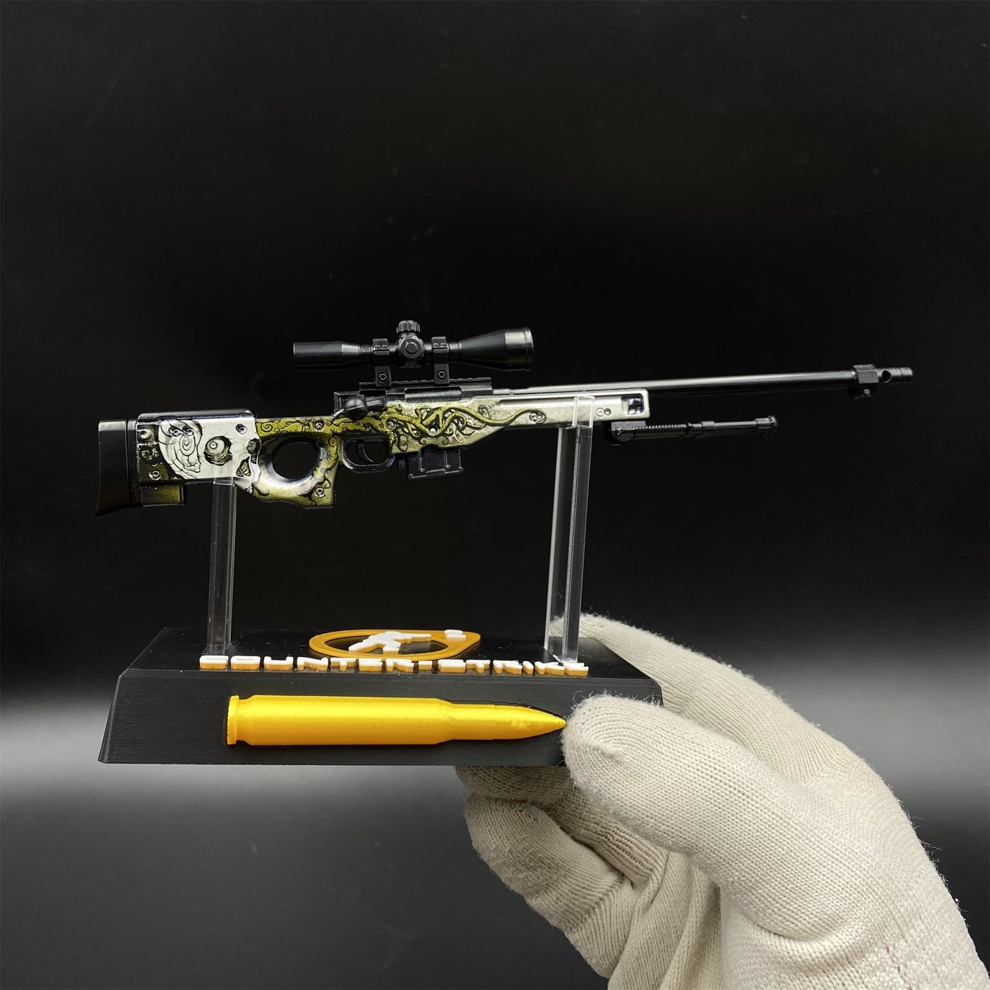 Hot Game CS2 Worm God AWP Metal Replica Game Prop Collectible