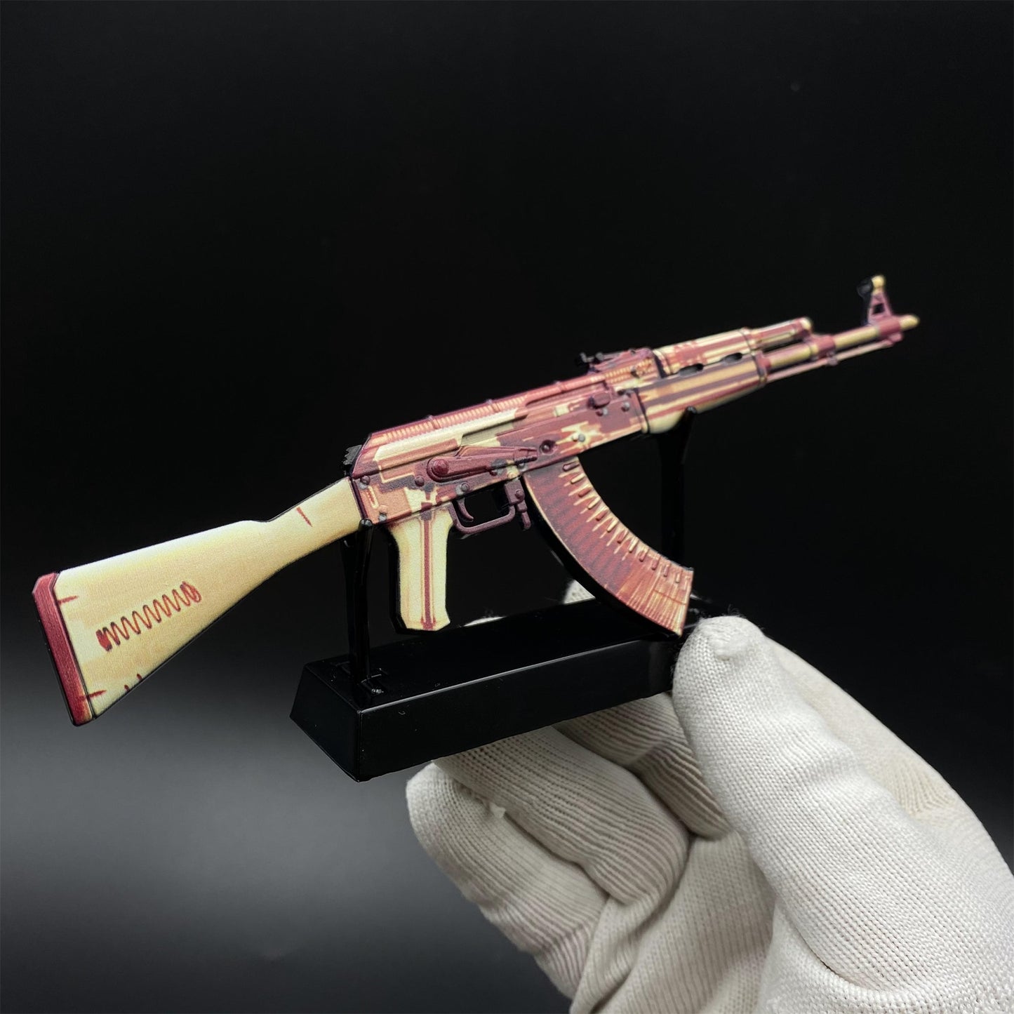 Hot Game CS2 AK47 X-Ray Skin Mini Metal Replica Game Prop Collectible