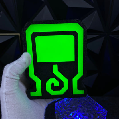 3D Printed Monster Mega Potion Gamer Potion Symbol LED Night Light, Game Room Decor Gift
