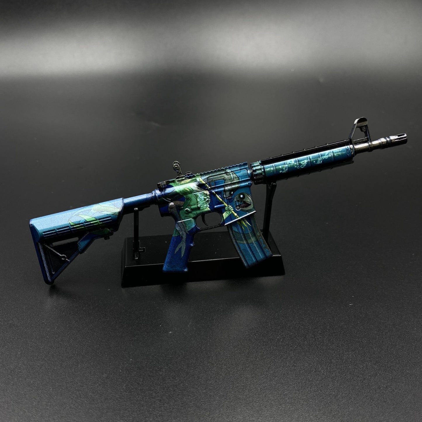 CS Game Skin M4A4 Poseidon Mini Metal Game Replica For Collection