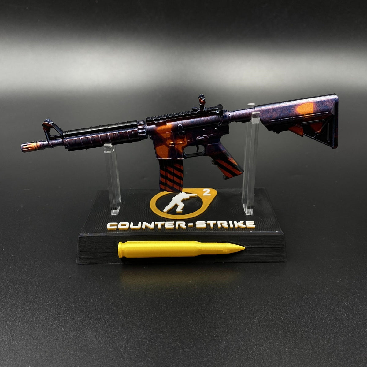 Hot Game CS Skin M4A4 Radiation Hazard Mini Metal Replica For Collectible