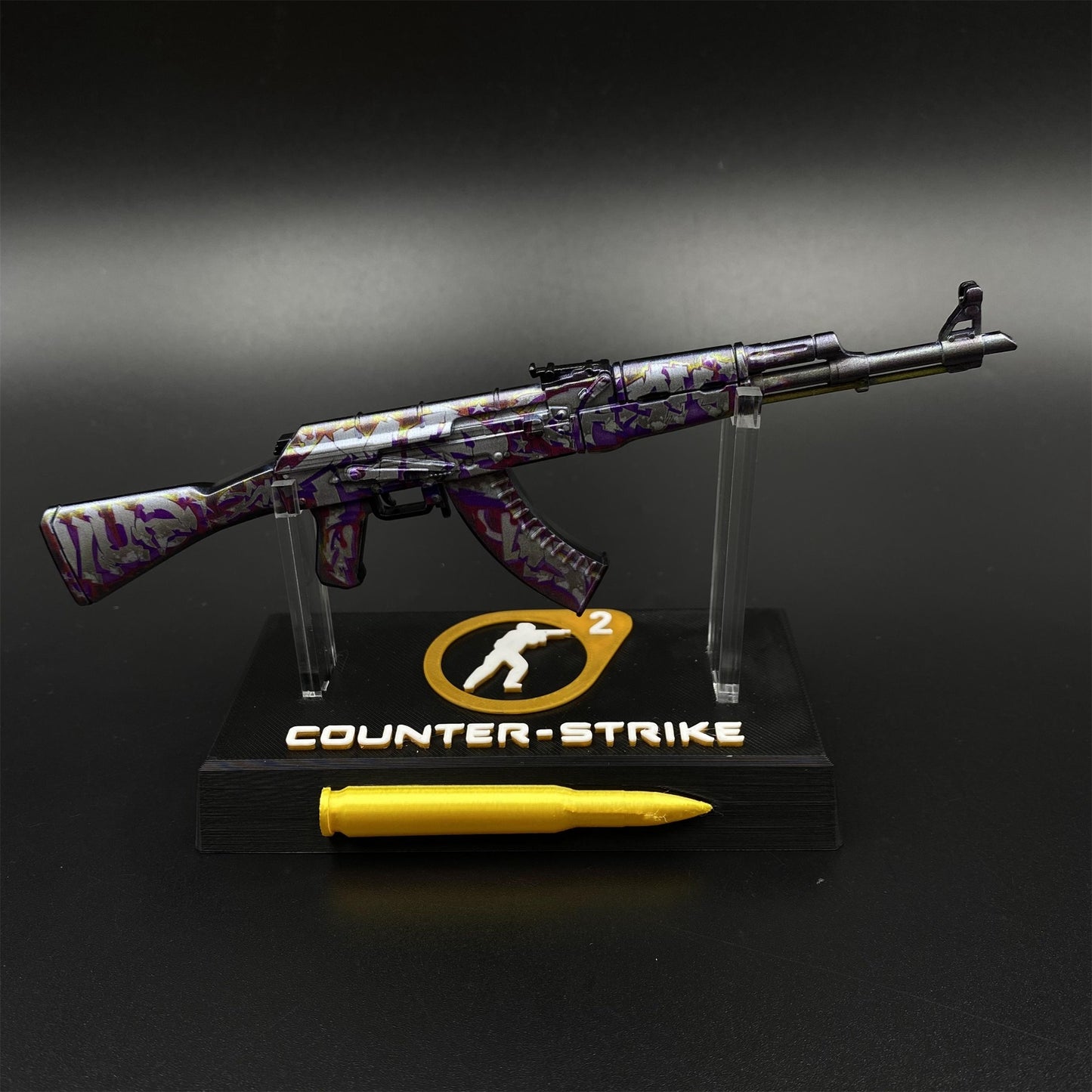 Hot Game CS2 AK47 Head Shot Skin Metal Replica Game Prop Collectible